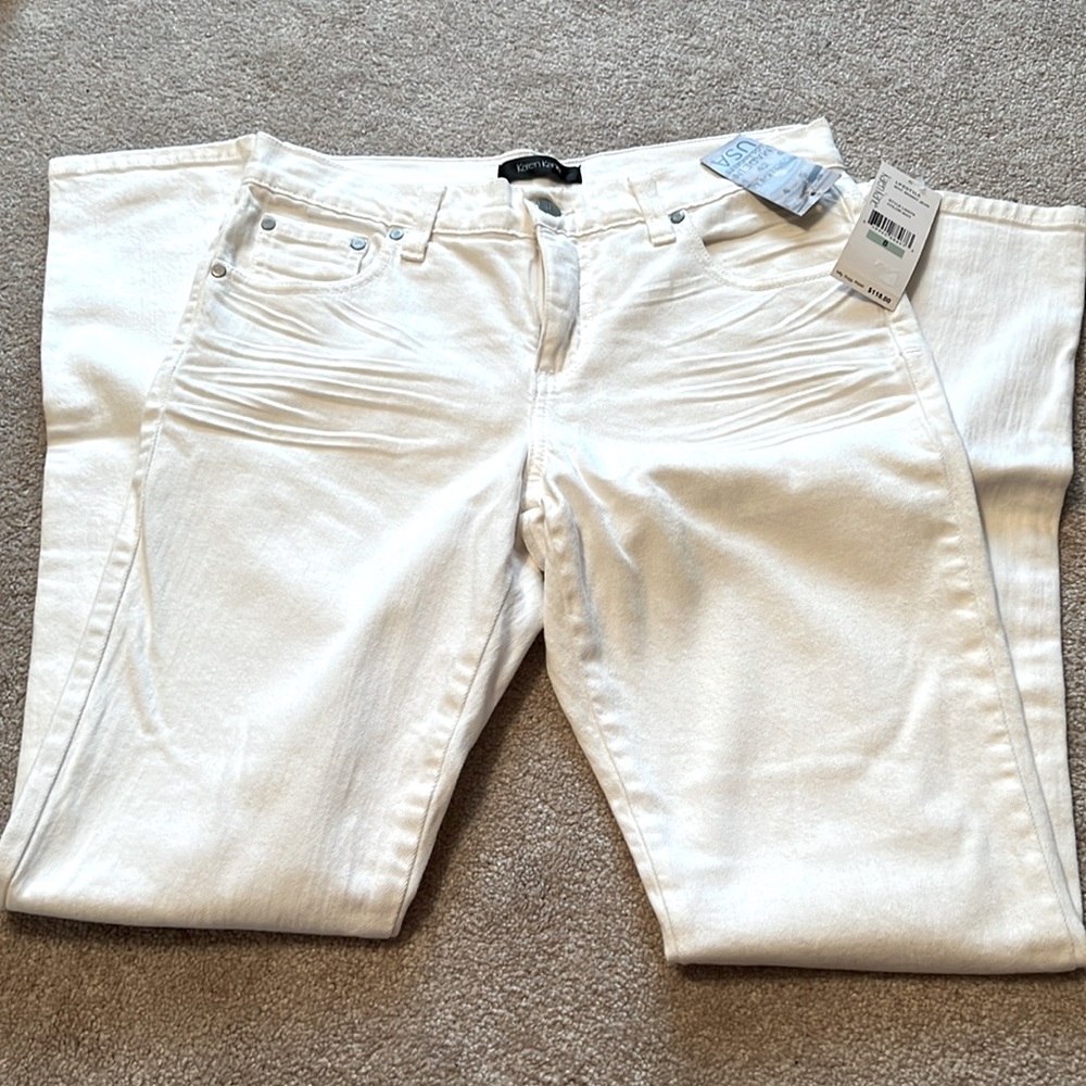 Bnwt Karen Kane lifestyle white skinny jean. Sz 8